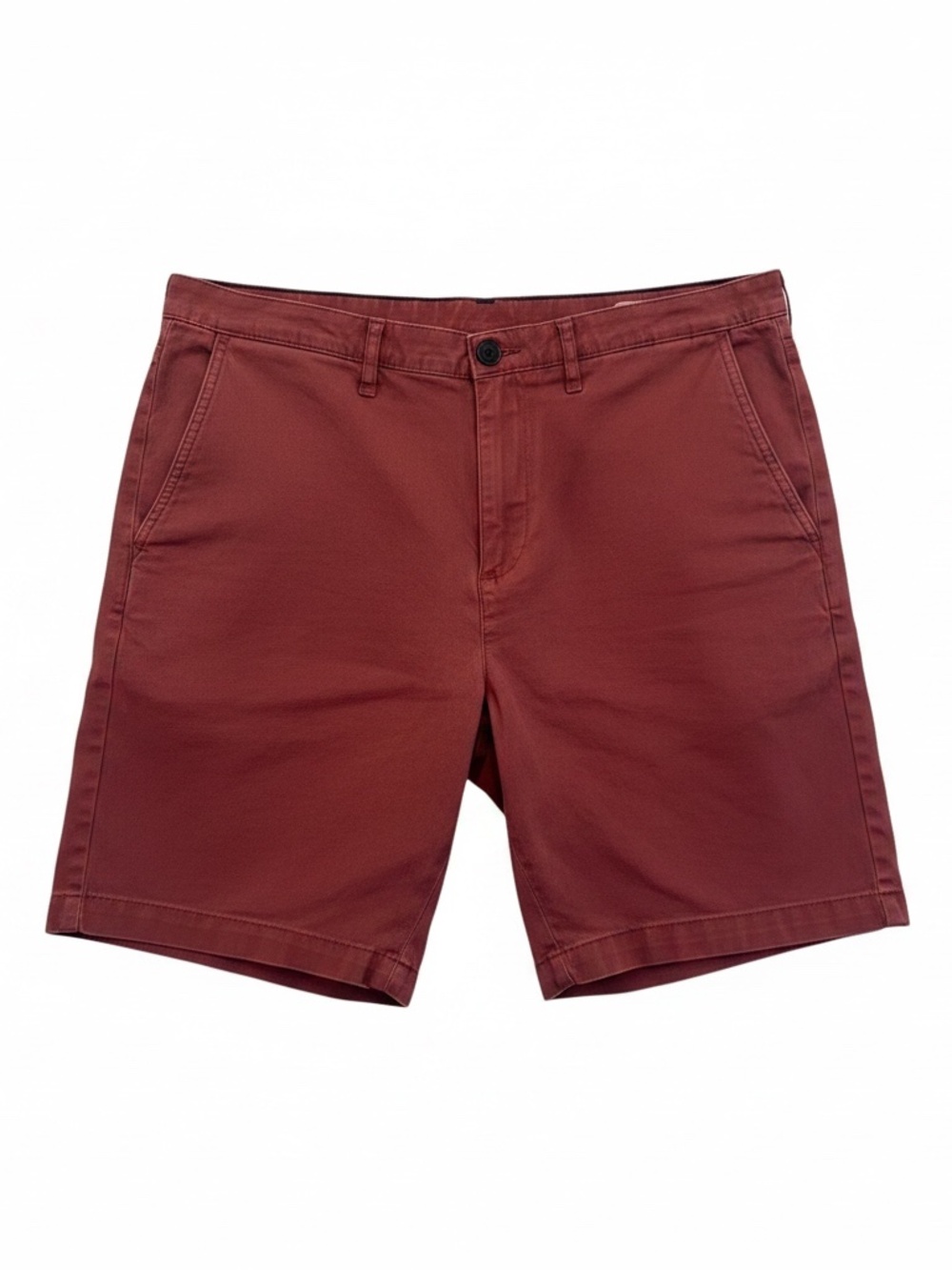 Jachs New York Chino Shorts Rust Terra Cotta Cotton Stretch Classic Fit (38)